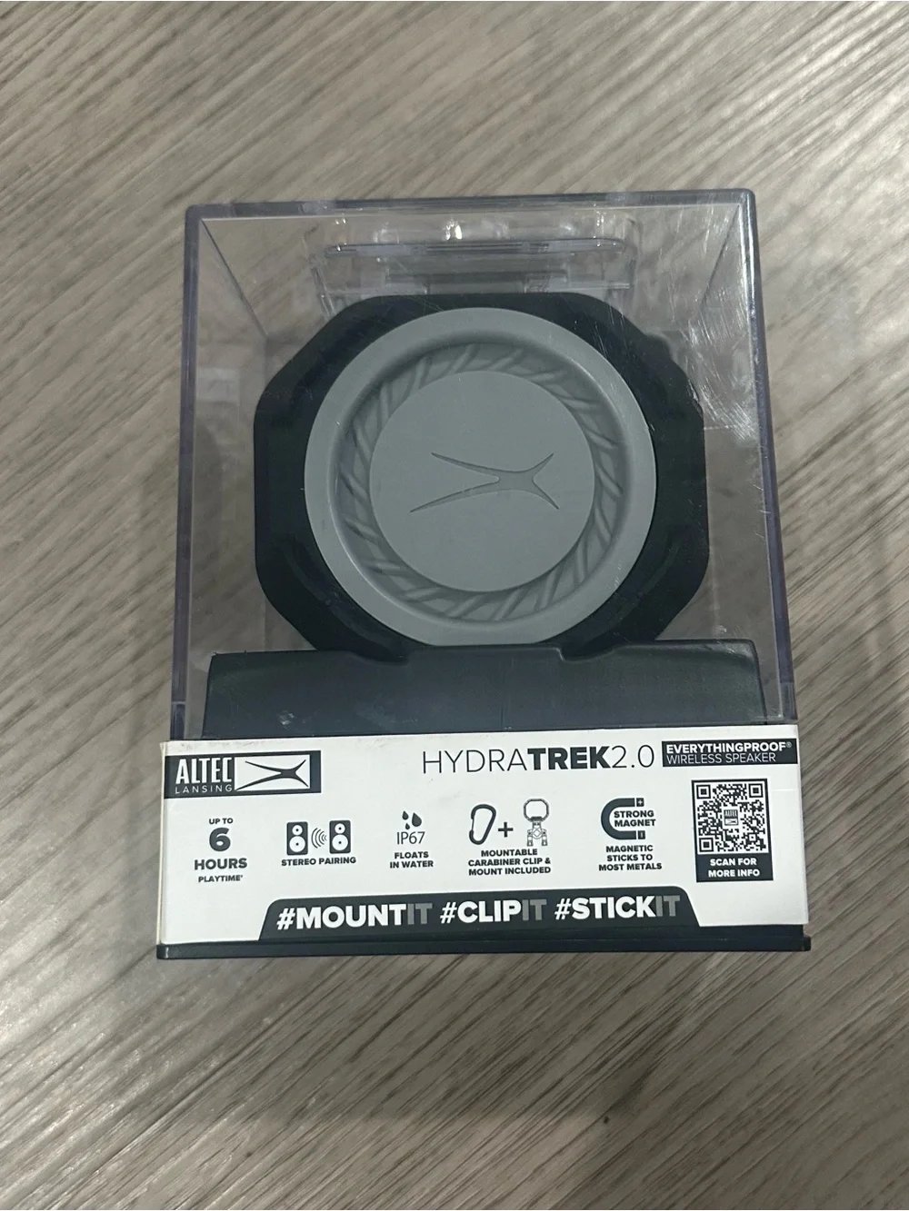 Altec Lansing HydraTrek 2.0 Black Waterproof Wireless Speaker